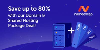 Namecheap - Save up to 80% with Domain & Hosting Deal